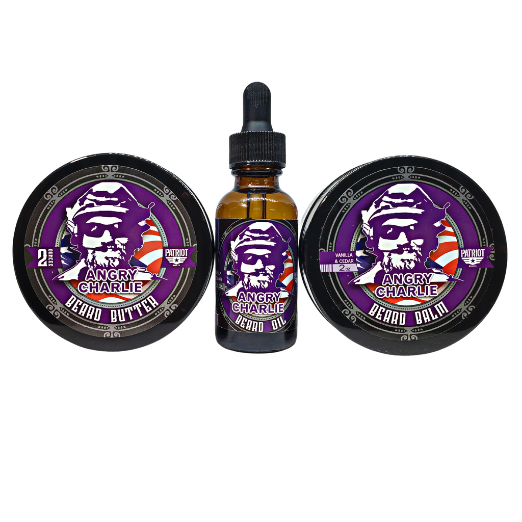 Angry Charlie Beard Bundle Balm/Butter/Oil/Natural Soap