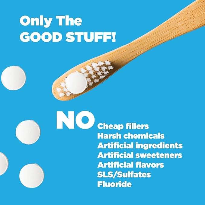 Super Whitening Peppermint Toothpaste 60 Tablet Refill