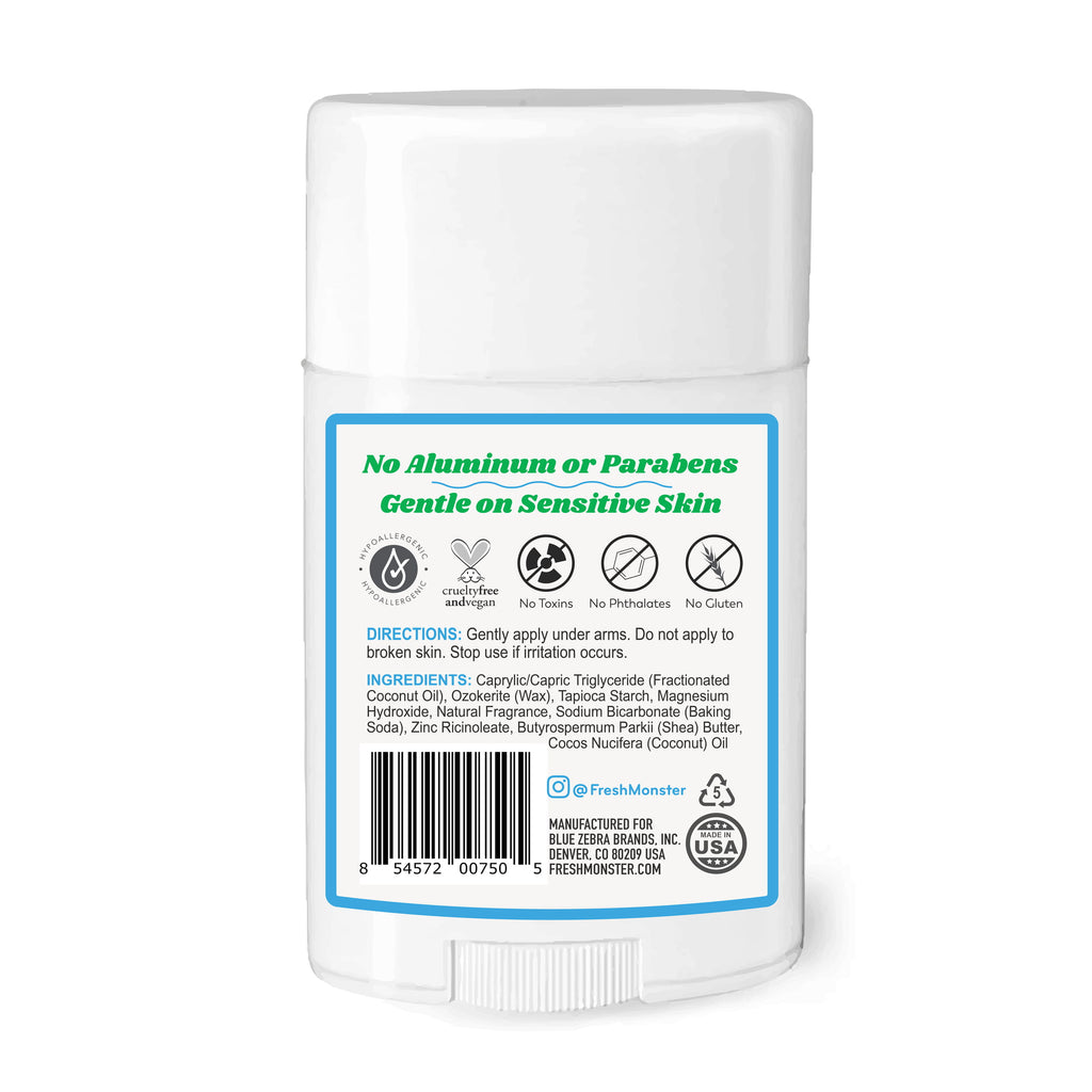 Aluminum-Free Natural Deodorant for Kids and Teens - Fresh Monster