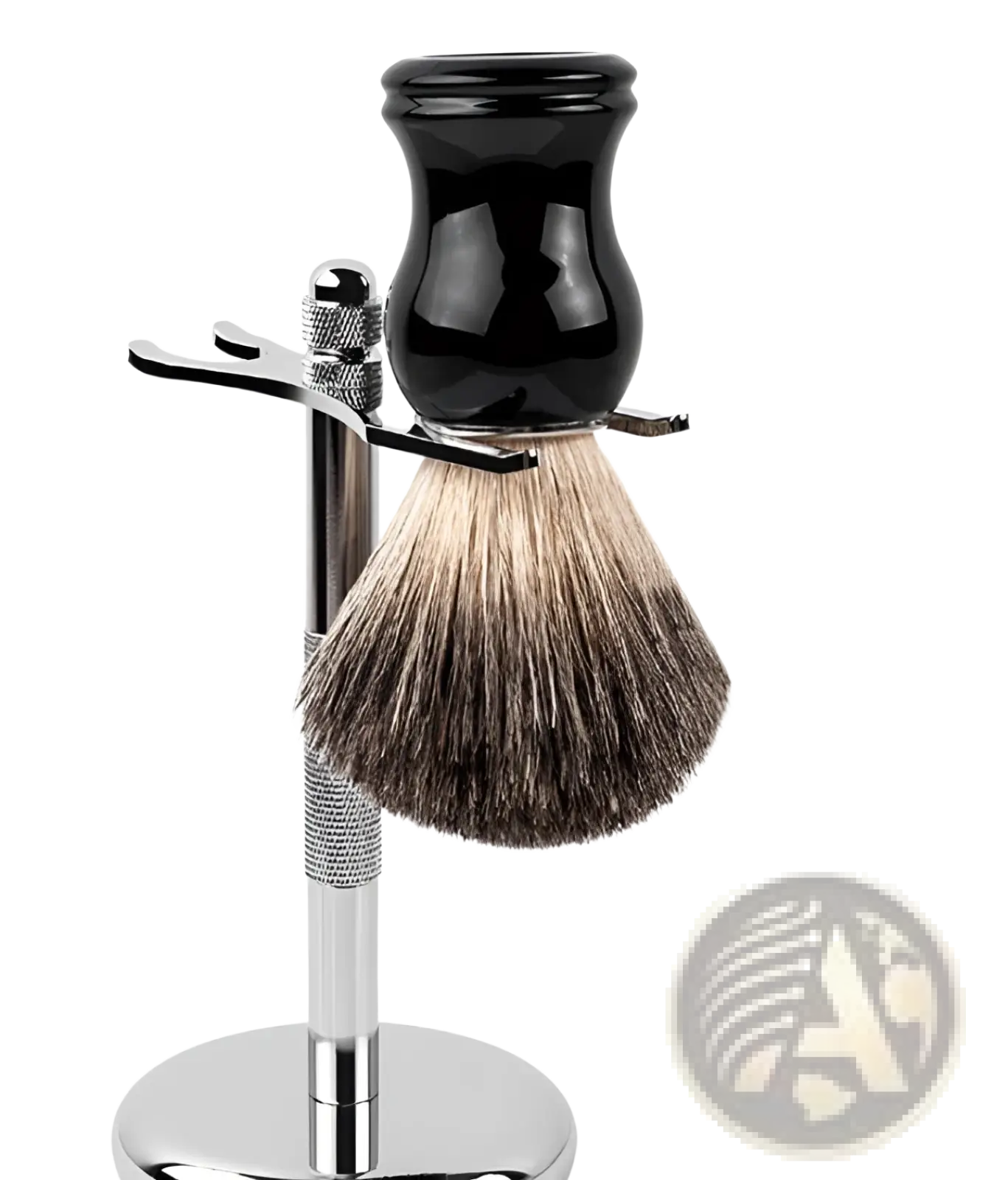 Badger Hair Shaving Brush with Black Ceramic Handle