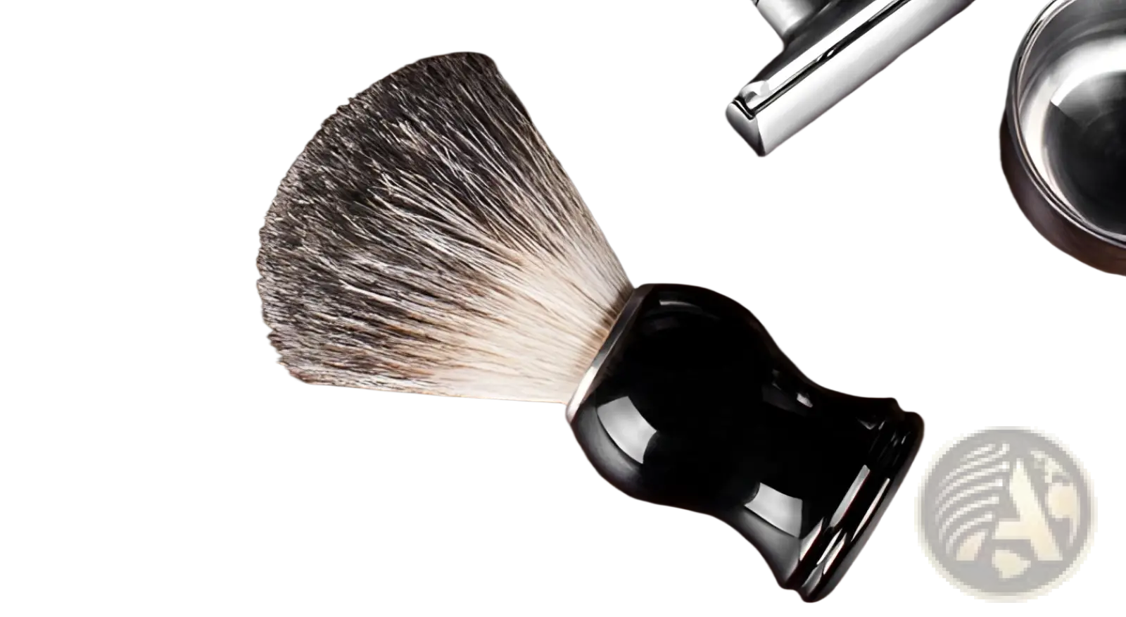 Badger Hair Shaving Brush with Black Ceramic Handle