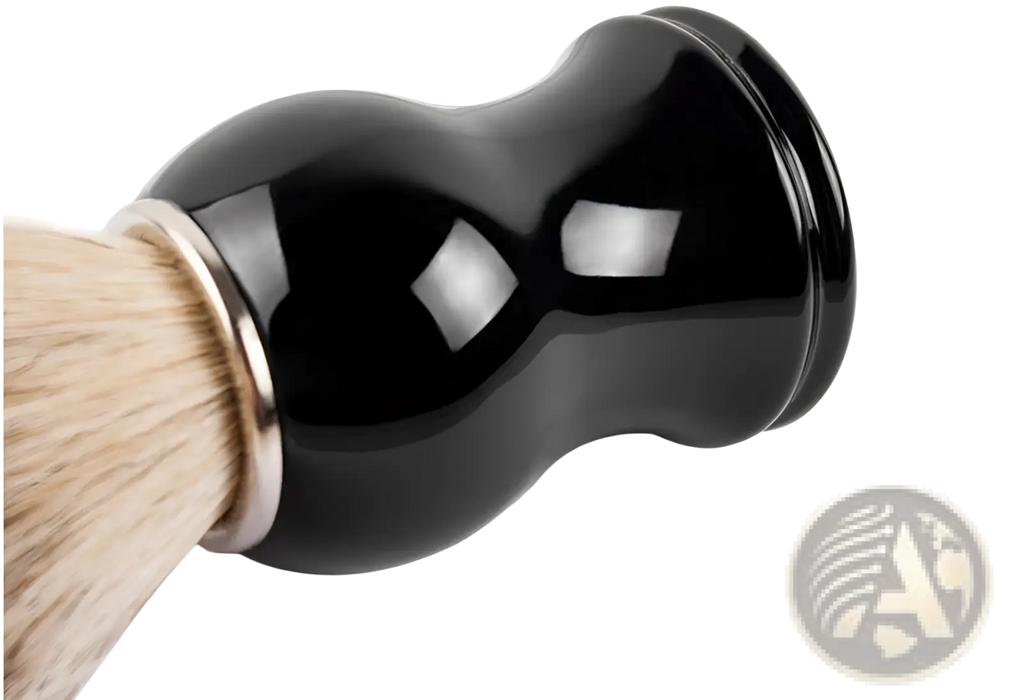 Badger Hair Shaving Brush with Black Ceramic Handle