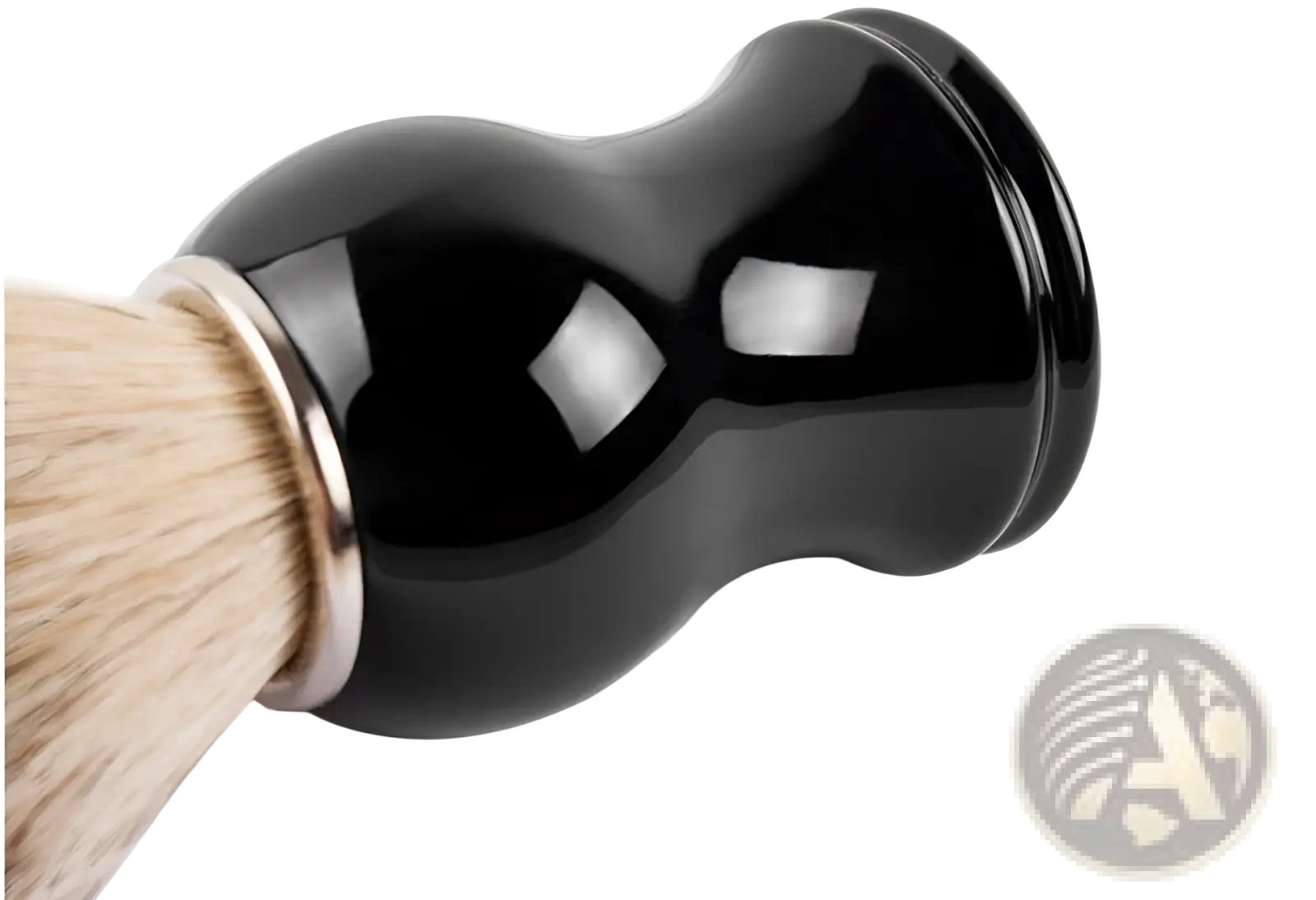 Badger Hair Shaving Brush with Black Ceramic Handle