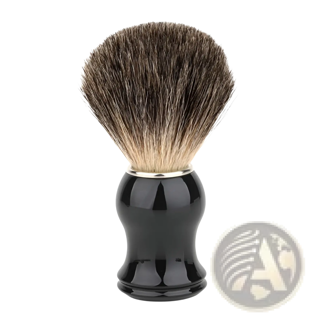 Badger Hair Shaving Brush with Black Ceramic Handle
